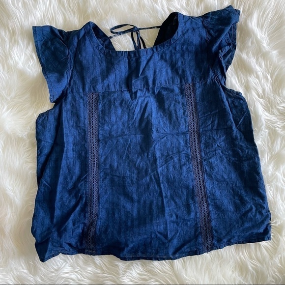 GAP Flutter Sleeve Blouse / cottage core - Picture 3 of 11